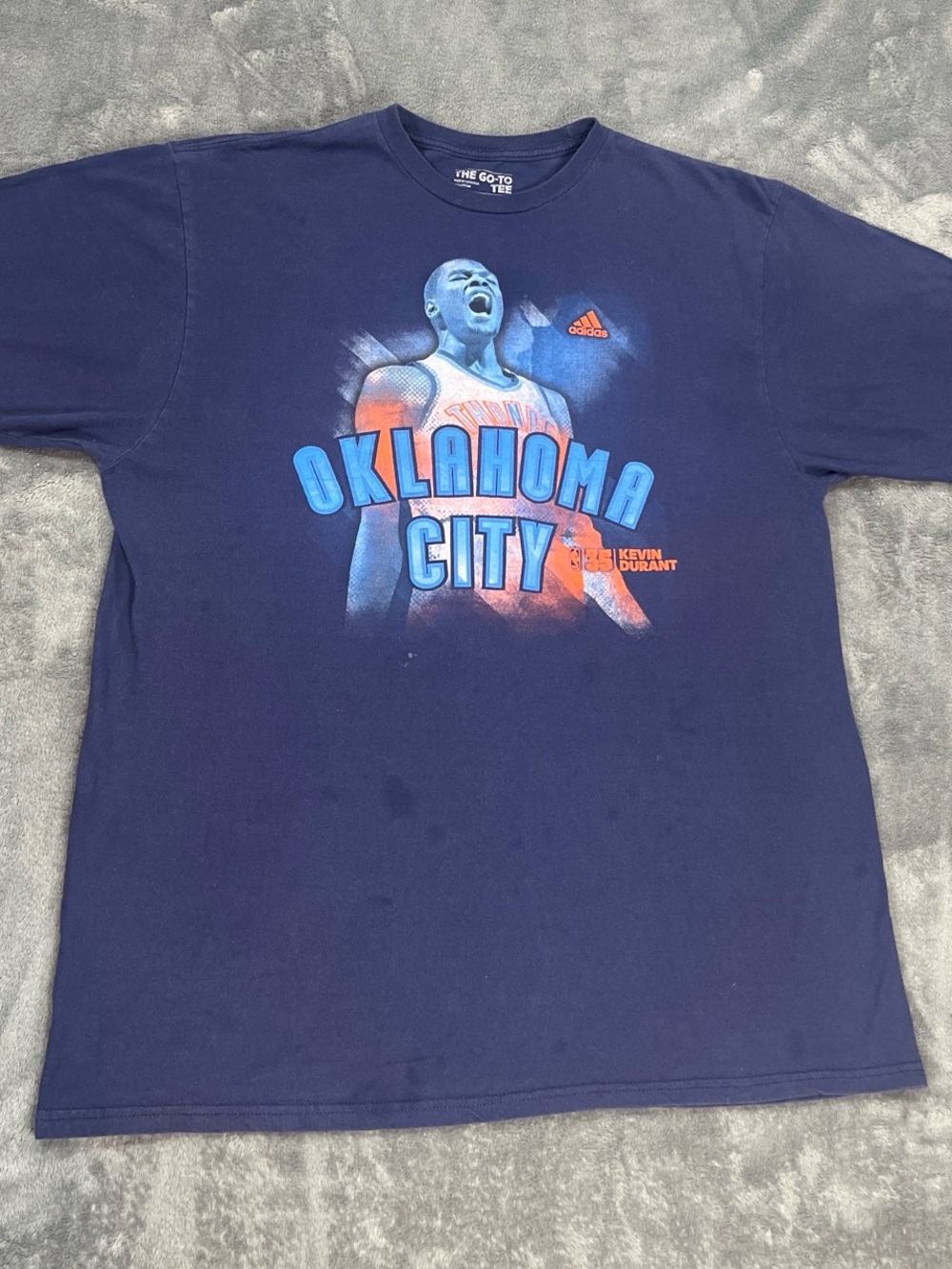 Adidas Navy Blue Graphic Go-To Tee XL
